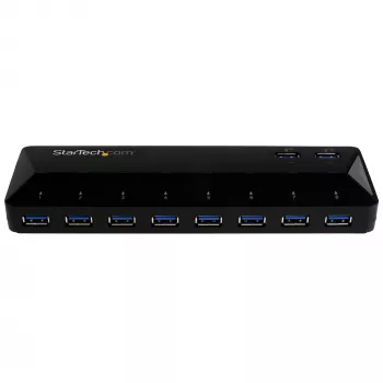 StarTech.com hub USB 3.0 10 porte con porte di ricarica e sincronizzazione – 2 porte da 1,5 A~hub USB 3.0 10 porte con porte di ricarica e sincronizzazione – 5 Gbit/s – 2 porte da 1,5 A