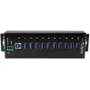 StarTech.com hub USB 3.0 industriale 10 porte – protezione ESD e sovratensione~hub USB 3.0 10 porte – 5 Gbit/s – hub USB-A industriale in metallo con protezione ESD e sovratensione – montaggio su guida DIN, a parete o da tavolo – hub di espansione USB conforme TAA