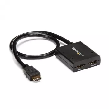 StarTech.com splitter video HDMI 4K 2 porte – splitter HDMI 1x2 – alimentazione tramite USB o alimentatore – 4K 30Hz