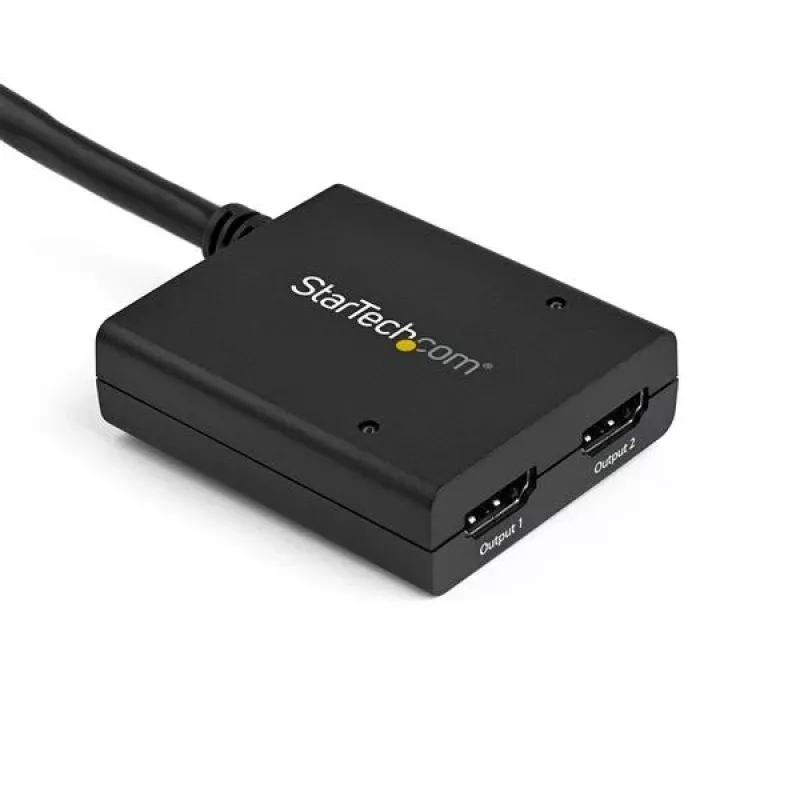 StarTech.com splitter video HDMI 4K 2 porte – splitter HDMI 1x2 – alimentazione tramite USB o alimentatore – 4K 30Hz