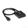 StarTech.com splitter video HDMI 4K 2 porte – splitter HDMI 1x2 – alimentazione tramite USB o alimentatore – 4K 30Hz