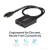 StarTech.com splitter video HDMI 4K 2 porte – splitter HDMI 1x2 – alimentazione tramite USB o alimentatore – 4K 30Hz