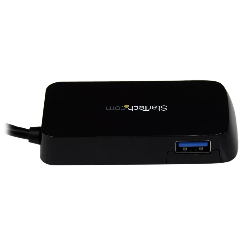 StarTech.com mini hub USB 3.0 SuperSpeed 4 porte portatile - nero~mini hub USB 3.0 SuperSpeed 4 porte portatile - 5 Gbit/s - nero