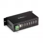 StarTech.com hub USB 2.0 a 7 porte – hub USB-A industriale in metallo con protezione ESD e protezione da sovratensione 350W – montaggio su guida DIN, a parete o su tavolo – hub expander USB conforme TAA