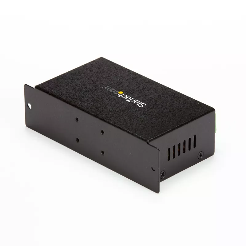 StarTech.com ST7200USBM hub USB 2.0 industriale a 7 porte, custodia in metallo, protezione ESD e da sovratensioni, montabile su guida DIN/parete/scrivania, 7–24 V DC, conforme TAA, nero
