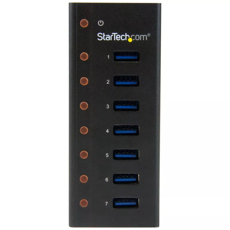 StarTech.com hub USB 3.0 7 porte - case in metallo per desktop o montaggio a parete~hub USB 3.0 7 porte (5 Gbit/s) - case in metallo per desktop o montaggio a parete