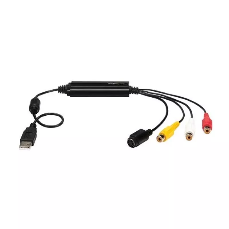 StarTech.com cavo adattatore acquisizione video USB – cavo dispositivo acquisizione video S-Video/Composite a USB 2.0 SD – supporto TWAIN – convertitore analogico-digitale per archiviazione multimediale – solo Windows