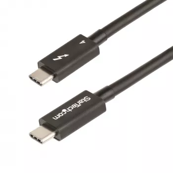 StarTech.com cavo Thunderbolt 4 da 3ft (1m) – 40 Gbit/s – 100 W PD – video 4K/8K – cavo Thunderbolt certificato Intel – compatibile con USB4/Thunderbolt 3/USB 3.2/USB Type-C/DisplayPort