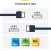 StarTech.com cavo Thunderbolt 5 da 3ft (1m), 80 Gbit/s/fino a 120 Gbit/s, 240 W PD, 8K 60 Hz, cavo Thunderbolt certificato – compatibile con Thunderbolt 4/USB4/USB-C