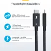 StarTech.com cavo Thunderbolt 5 da 3ft (1m), 80 Gbit/s/fino a 120 Gbit/s, 240 W PD, 8K 60 Hz, cavo Thunderbolt certificato – compatibile con Thunderbolt 4/USB4/USB-C