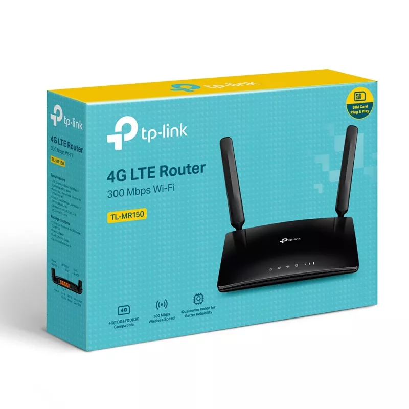TP-Link TL-MR150 router Wi-Fi Fast Ethernet single-band (2,4 GHz) 4G nero