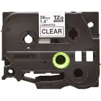 Nastro per laminazione Brother TZe161 36 mm nero su trasparente