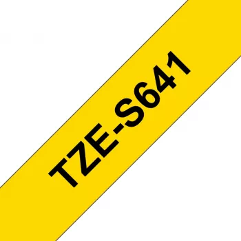 Nastro per etichettatura Brother TZE-S641 nero su giallo TZ