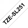 Nastro per etichettatura Brother TZESL251 nero su bianco