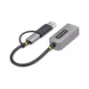 StarTech.com adattatore USB-C a Ethernet 2.5GbE con convertitore USB-A, NIC NBASE-T, USB 3.0 Type-C 2.5/1G rete multi speed, compatibile Thunderbolt, Windows e Mac