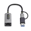 StarTech.com adattatore USB-C a Ethernet 2.5GbE con convertitore USB-A, NIC NBASE-T, USB 3.0 Type-C 2.5/1G rete multi speed, compatibile Thunderbolt, Windows e Mac