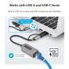StarTech.com adattatore USB-C a Ethernet 2.5GbE con convertitore USB-A, NIC NBASE-T, USB 3.0 Type-C 2.5/1G rete multi speed, compatibile Thunderbolt, Windows e Mac