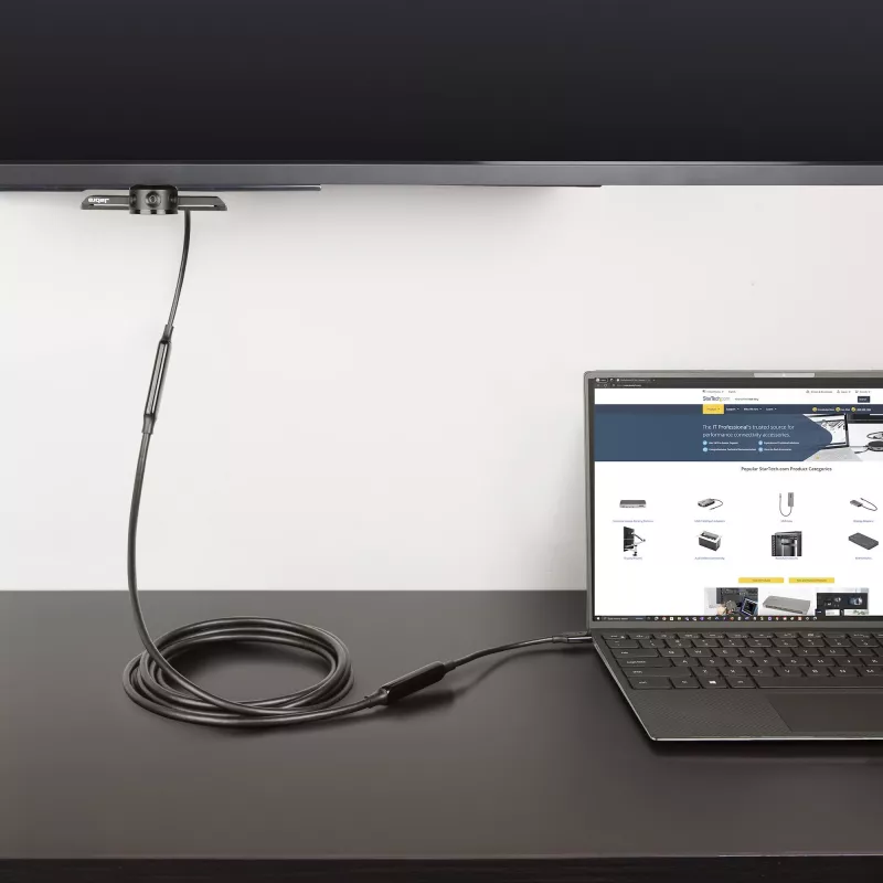 StarTech.com cavo USB-C attivo 3 m (10 ft), USB 3.2 Gen 2 10 Gbit/s, cavo lungo USB Type-C per trasferimento dati, 60 W Power Delivery, 8K 60 Hz, DP 1.4 Alt-Mode con HBR3/HDR10/MST/DSC 1.2/HDCP 2.2 – cavo USB-C a USB-C