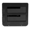 StarTech.com docking station per dischi fissi da USB 3.0 a SATA e IDE dual-bay, dock per HDD USB, docking station esterna per SSD/HDD SATA I/II/III e IDE (40 pin) 2,5/3,5 pollici, alloggiamenti hot-swap, caricamento dall'alto