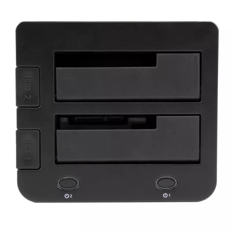 StarTech.com docking station per dischi fissi da USB 3.0 a SATA e IDE dual-bay, dock per HDD USB, docking station esterna per SSD/HDD SATA I/II/III e IDE (40 pin) 2,5/3,5 pollici, alloggiamenti hot-swap, caricamento dall'alto