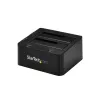 StarTech.com docking station per dischi fissi da USB 3.0 a SATA e IDE dual-bay, dock per HDD USB, docking station esterna per SSD/HDD SATA I/II/III e IDE (40 pin) 2,5/3,5 pollici, alloggiamenti hot-swap, caricamento dall'alto