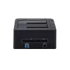StarTech.com docking station per dischi fissi da USB 3.0 a SATA e IDE dual-bay, dock per HDD USB, docking station esterna per SSD/HDD SATA I/II/III e IDE (40 pin) 2,5/3,5 pollici, alloggiamenti hot-swap, caricamento dall'alto