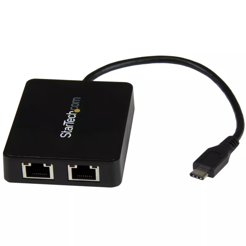 StarTech.com adattatore USB-C a doppia Gigabit Ethernet con porta USB (Type-A)