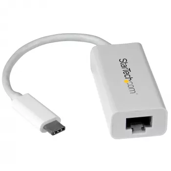 StarTech.com adattatore di rete USB-C a Gigabit - bianco, con filo, USB Type-C, Ethernet, 5000 Mbit/s, bianco