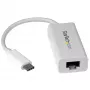 StarTech.com adattatore di rete USB-C a Gigabit - bianco, con filo, USB Type-C, Ethernet, 5000 Mbit/s, bianco
