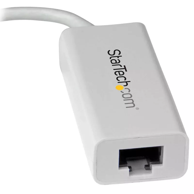 StarTech.com adattatore di rete USB-C a Gigabit - bianco, con filo, USB Type-C, Ethernet, 5000 Mbit/s, bianco