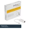 StarTech.com adattatore di rete USB-C a Gigabit - bianco, con filo, USB Type-C, Ethernet, 5000 Mbit/s, bianco