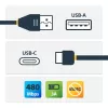 StarTech.com cavo USB-C a USB-A – M/M – 2 m (6 ft.) – USB 2.0 – certificato USB-IF