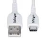 StarTech.com cavo di ricarica USB-A a USB-C 2m, ricarica e sincronizzazione, 3A, USB 2.0, guaina TPE - cavo di ricarica USB bianco