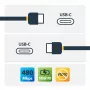StarTech.com cavo USB-C a USB-C con 5 A PD – M/M – bianco – 2 m – USB 2.0 – certificato USB-IF