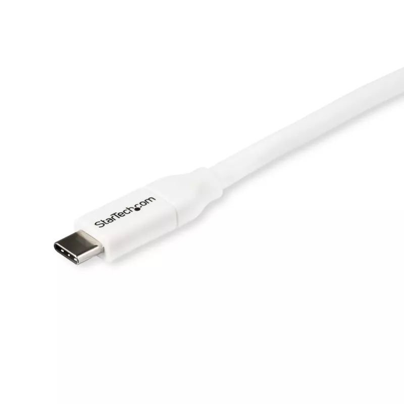 StarTech.com cavo USB-C a USB-C con 5 A PD – M/M – bianco – 2 m – USB 2.0 – certificato USB-IF