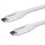 StarTech.com cavo USB-C a USB-C con 5A PD - M/M - bianco - 4 m - USB 2.0 - certificato USB-IF