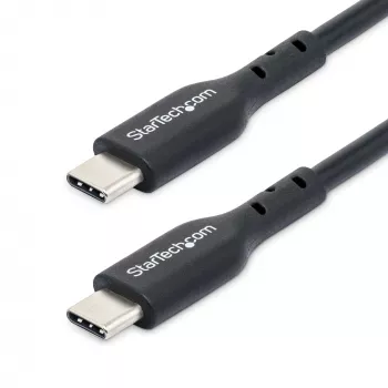 StarTech.com Cavo di ricarica USB-C da 2 m, cavo USB-C, cavo di ricarica per laptop USB 2.0 Type-C, 60 W 3 A Power Delivery, guaina in TPE, cavo di trasferimento dati USB-C, M/M