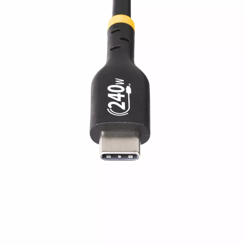 StarTech.com Cavo di ricarica USB-C da 1 m, cavo USB-C certificato USB-IF, 240W PD EPR, cavo di ricarica per laptop USB 2.0 Type-C, cavo per trasferimento dati USB-C, guaina in TPE, M/M