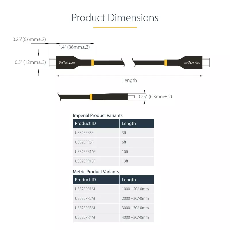 StarTech.com Cavo di ricarica USB-C da 1 m, cavo USB-C certificato USB-IF, 240W PD EPR, cavo di ricarica per laptop USB 2.0 Type-C, cavo per trasferimento dati USB-C, guaina in TPE, M/M