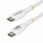 StarTech.com Cavo di ricarica USB-C bianco da 2 m, cavo USB-C certificato USB-IF, 240W PD EPR, cavo di ricarica per laptop USB 2.0 Type-C, cavo dati USB-C, guaina in TPE