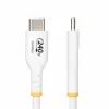 StarTech.com Cavo di ricarica USB-C bianco da 3 m, cavo USB-C certificato USB-IF, 240W PD EPR, cavo di ricarica per laptop USB 2.0 Type-C, cavo per trasferimento dati USB-C, guaina in TPE