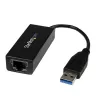StarTech.com Adattatore di rete USB 3.0 a Gigabit Ethernet, 10/100/1000 Mbit/s, USB a RJ45, adattatore USB 3.0 a LAN, adattatore Ethernet USB 3.0 (GbE), conforme TAA