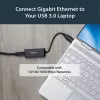 StarTech.com Adattatore di rete USB 3.0 a Gigabit Ethernet, 10/100/1000 Mbit/s, USB a RJ45, adattatore USB 3.0 a LAN, adattatore Ethernet USB 3.0 (GbE), conforme TAA