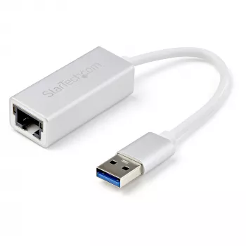 StarTech.com Adattatore di rete USB 3.0 a Gigabit - argento, con filo, USB, Ethernet, 2000 Mbit/s, argento