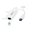 StarTech.com Adattatore di rete USB 3.0 a Gigabit Ethernet, 10/100/1000 Mbit/s, USB a RJ45, adattatore USB 3.0 a LAN, adattatore Ethernet USB 3.0 (GbE), conforme TAA
