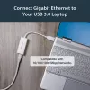 StarTech.com Adattatore di rete USB 3.0 a Gigabit Ethernet, 10/100/1000 Mbit/s, USB a RJ45, adattatore USB 3.0 a LAN, adattatore Ethernet USB 3.0 (GbE), conforme TAA