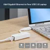 StarTech.com Adattatore di rete USB 3.0 a Gigabit Ethernet, 10/100/1000 Mbit/s, USB a RJ45, adattatore USB 3.0 a LAN, adattatore Ethernet USB 3.0 (GbE), conforme TAA