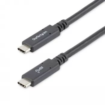 StarTech.com Cavo USB-C a USB-C da 1,8 m – 5 A, 100 W PD 3.0 – certificato per Chromebook – certificato USB-IF – M/M – USB 3.0 5 Gbit/s – cavo di ricarica USB-C – cavo USB Type-C