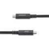 StarTech.com Cavo USB-C a USB-C da 1,8 m – 5 A, 100 W PD 3.0 – certificato per Chromebook – certificato USB-IF – M/M – USB 3.0 5 Gbit/s – cavo di ricarica USB-C – cavo USB Type-C
