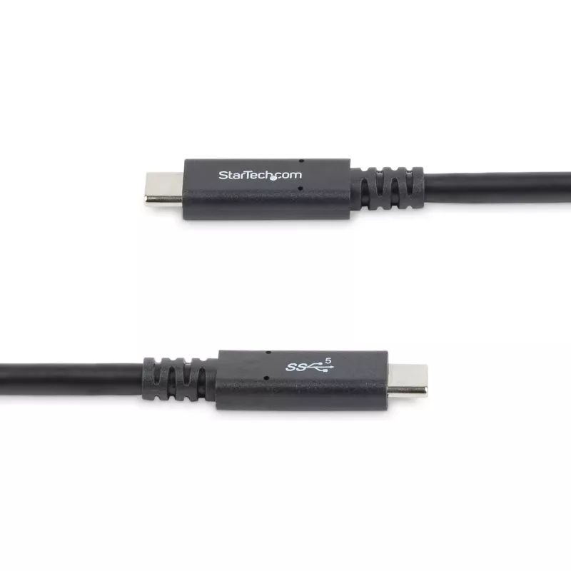 StarTech.com Cavo USB-C a USB-C da 1,8 m – 5 A, 100 W PD 3.0 – certificato per Chromebook – certificato USB-IF – M/M – USB 3.0 5 Gbit/s – cavo di ricarica USB-C – cavo USB Type-C